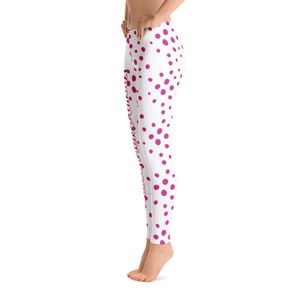 Women's Francesa Pierre-Giroux pooka dots yoga Leggings for exercise and fitness - World Class Depot Inc