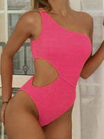 Women's Cutout One Shoulder One-Piece Bikini Swim suit