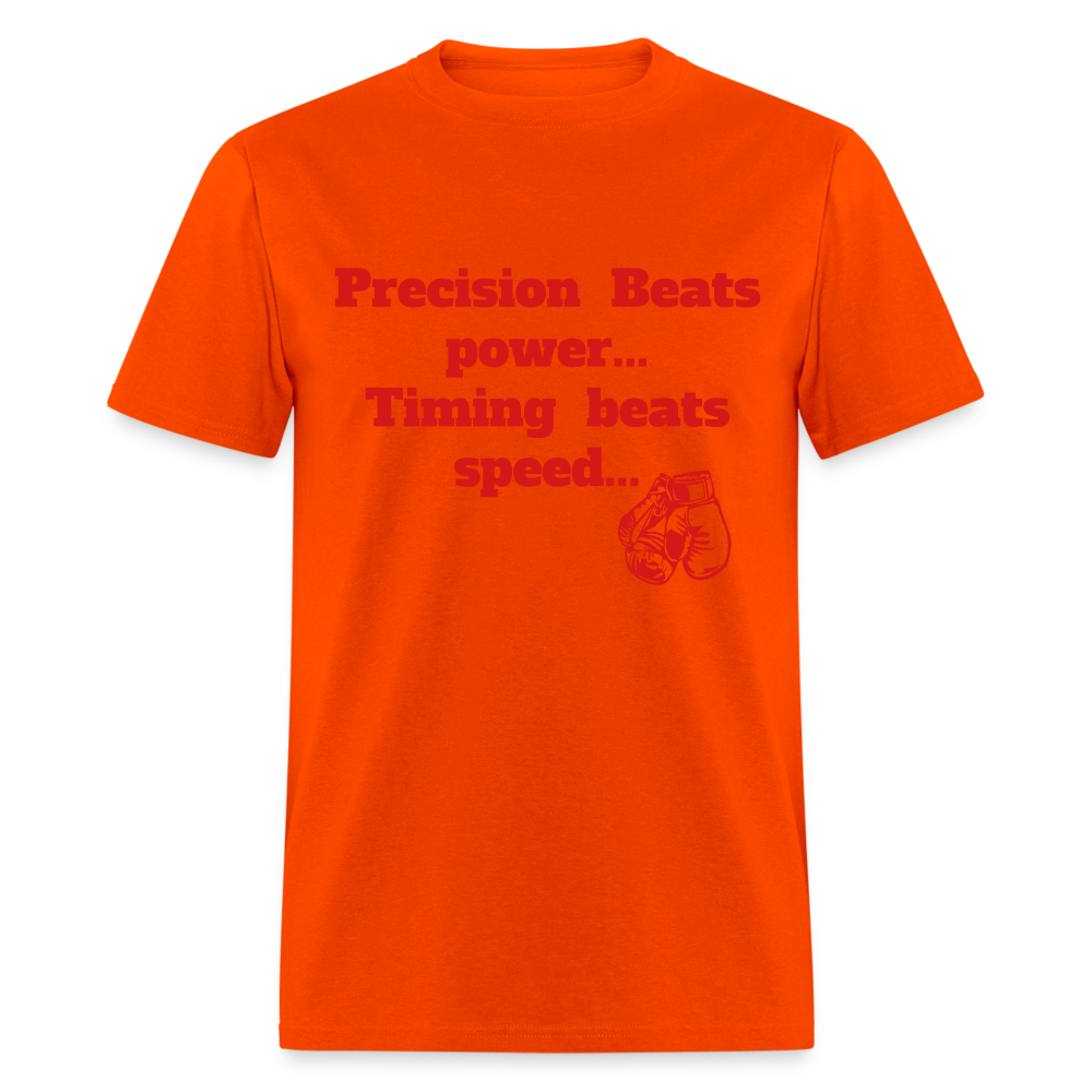 Precision boxing Unisex Classic workout T-Shirt - orange