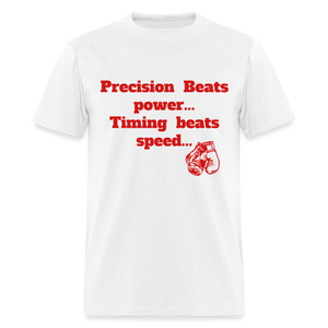 Precision boxing Unisex Classic workout T-Shirt - white