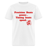 Precision boxing Unisex Classic workout T-Shirt - white