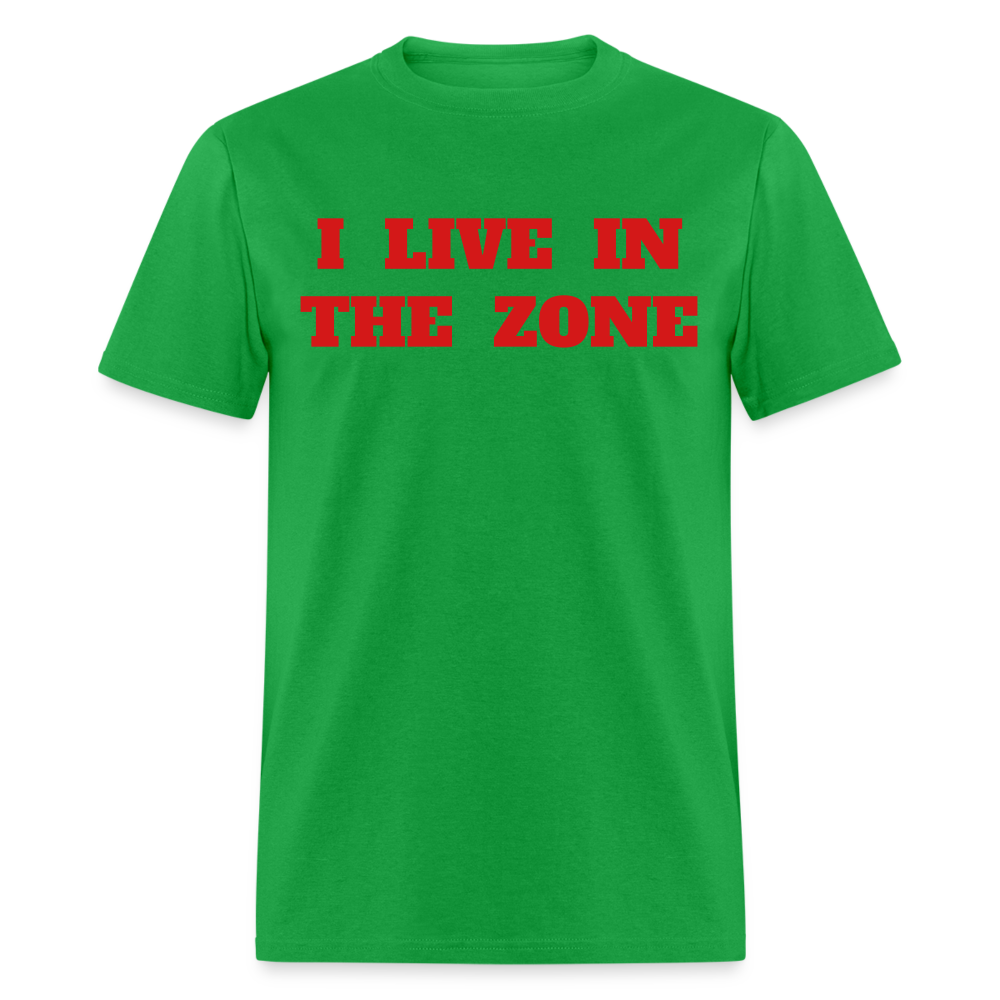 I live in the Zone Unisex Classic workout T-Shirt - bright green