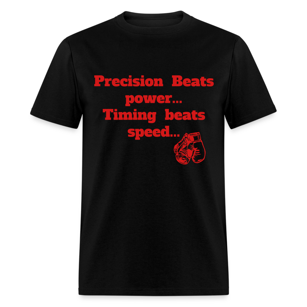 Precision boxing Unisex Classic workout T-Shirt - black