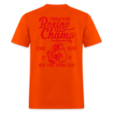 Precision boxing Unisex Classic workout T-Shirt - orange