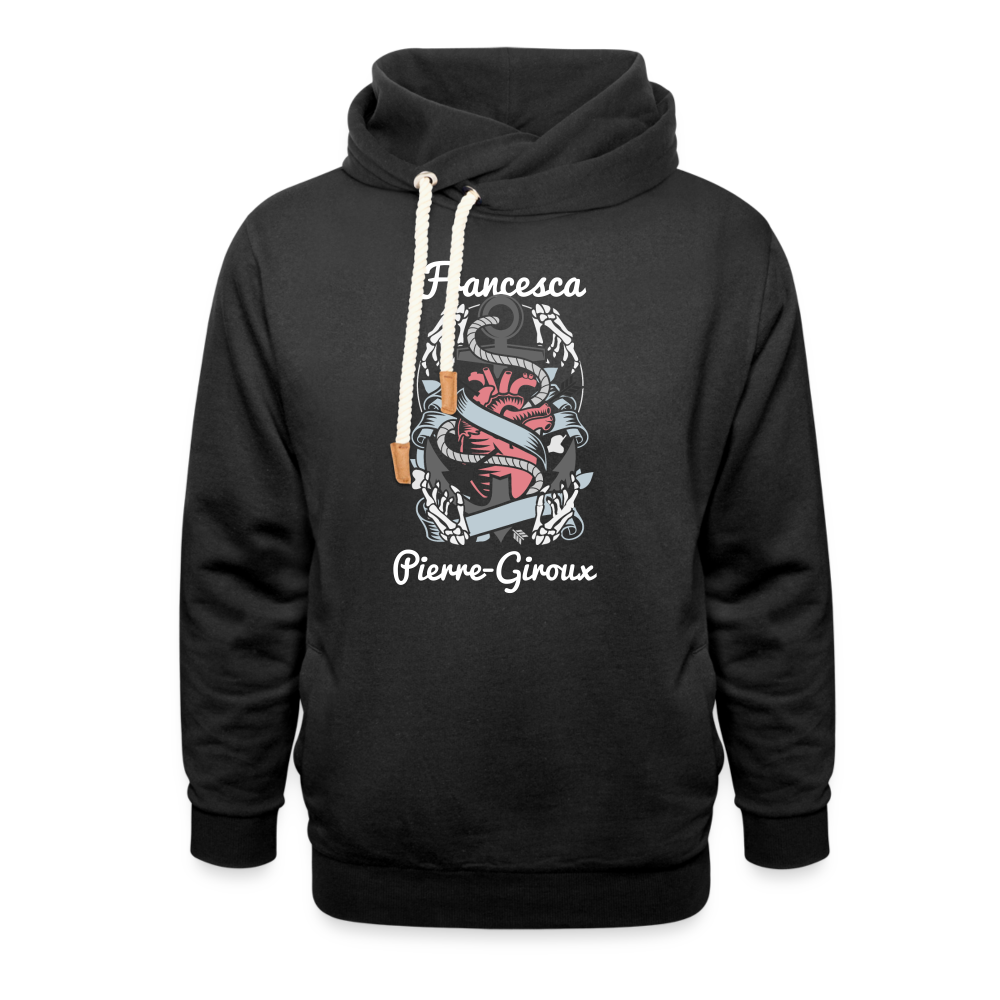 Francesca Pierre-Giroux Shawl Collar Hoodie - black