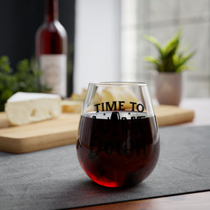 Funny Time To Wine Down Stemless Wine Glass, 11.75oz