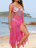 Women's Fringe Spaghetti Strap Bikini Swim suit Cover-Up - World Class Depot Inc