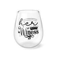 Funny Her Winess Stemless Wine Glass, 11.75oz