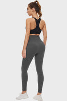 Women's Pocketed High Waist Active Compression Leggings for fitness and yoga