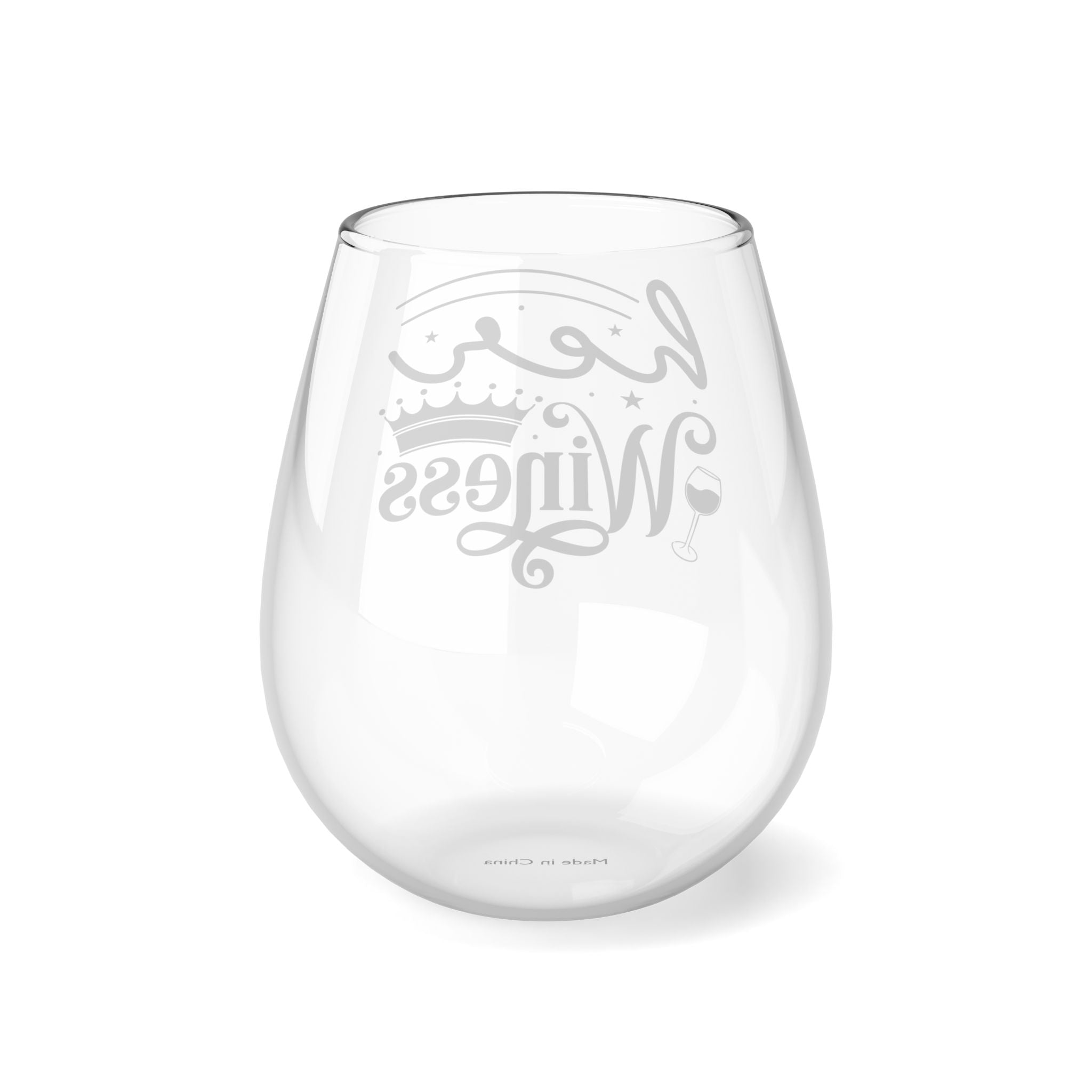 Funny Her Winess Stemless Wine Glass, 11.75oz