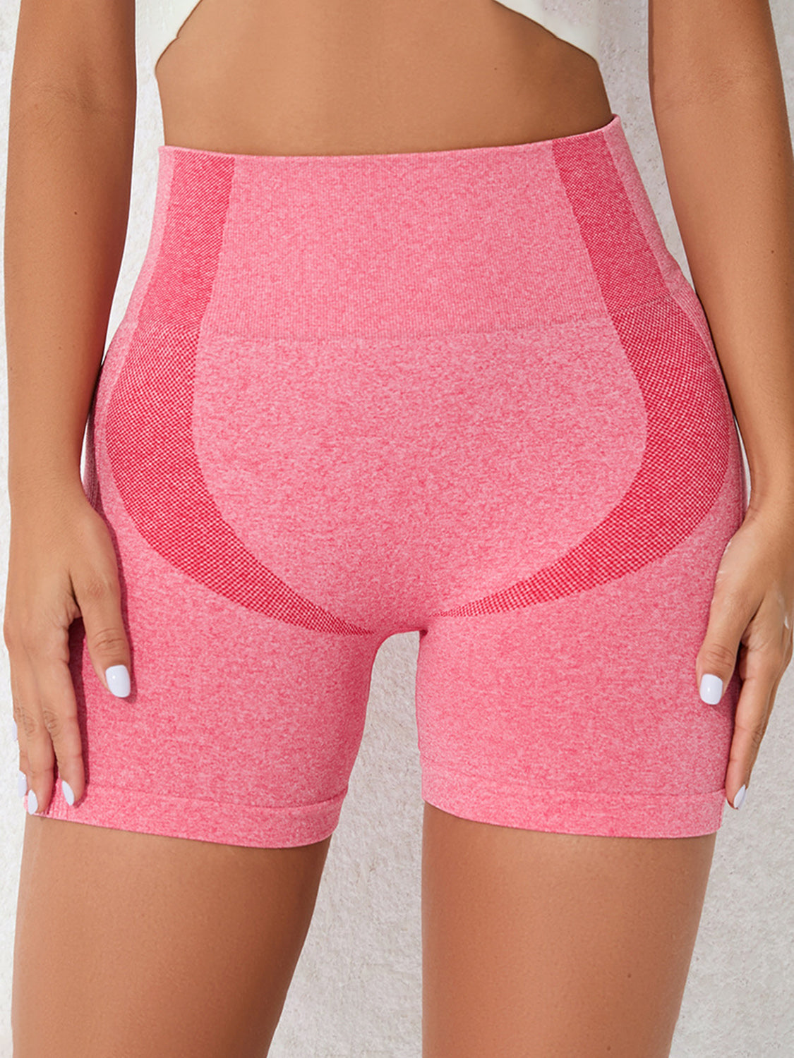 Women's High Waist Stretchy Active Shorts for Fitness and yoga