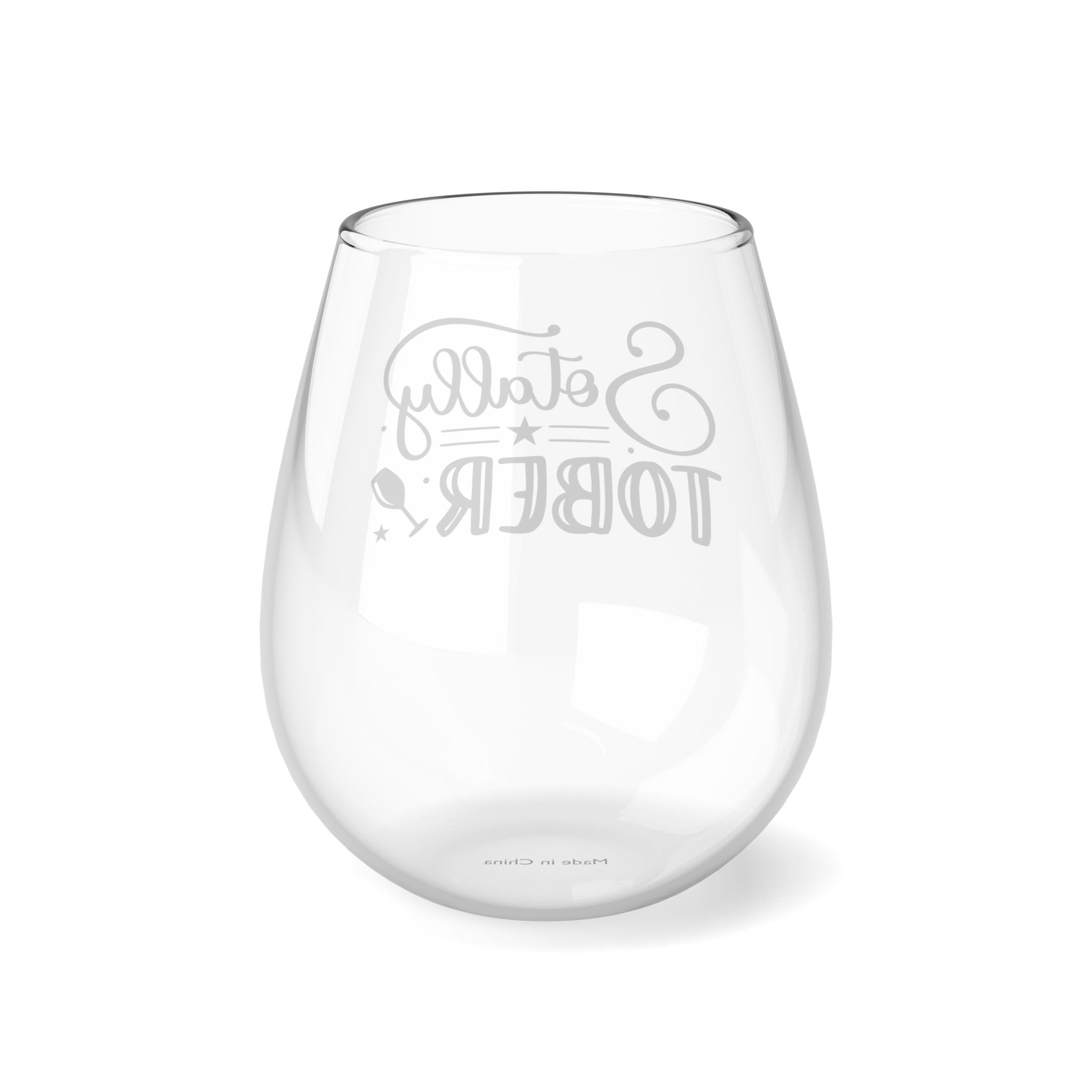 Funny Sotally Tober Stemless Wine Glass, 11.75oz