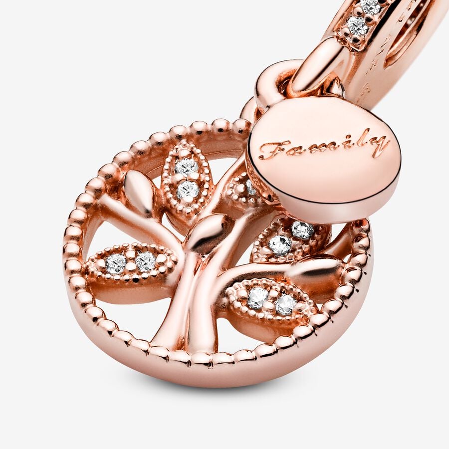 Pandora Rose gold Family Tree charm - World Class Depot Inc