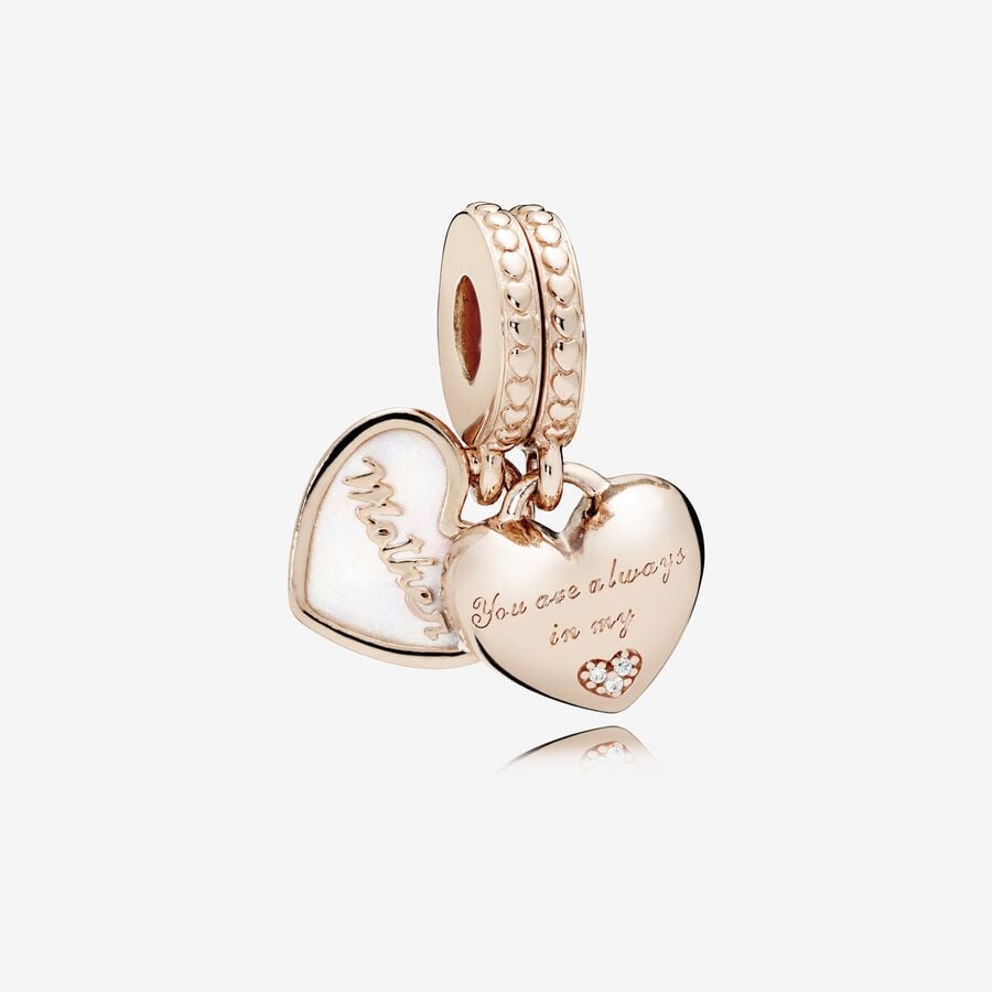 Pandora Rose gold Your Always in My Heart Split charm - World Class Depot Inc