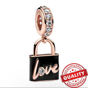 Pandora Love Lock Rose Gold charm