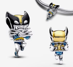 Super Hero Wolverine Pandora Charm for Bracelet