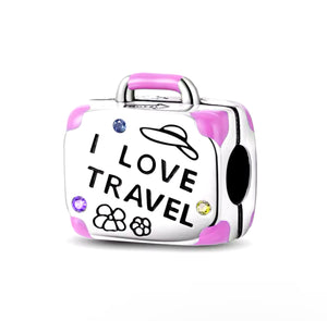 I Love to Travel Suitcase Pandora Charm for bracelet