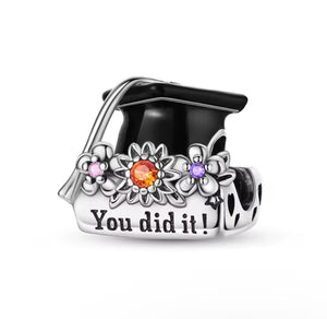 "You Did It" Graduation hat Pandora Charm(s) for bracelet