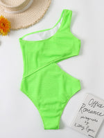 Women's Cutout One Shoulder One-Piece Bikini Swim suit