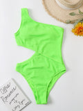 Women's Cutout One Shoulder One-Piece Bikini Swim suit