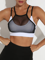 Women's Double Spaghetti Strap Sports Bra Active wear Tank top