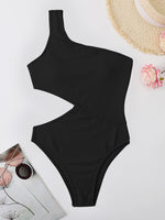 Women's Cutout One Shoulder One-Piece Bikini Swim suit