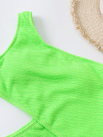 Women's Cutout One Shoulder One-Piece Bikini Swim suit