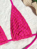 Women's Cutout Halter Neck Three-Piece Bikini Swim suit - World Class Depot Inc