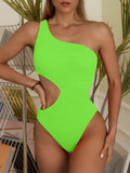 Women's Cutout One Shoulder One-Piece Bikini Swim suit