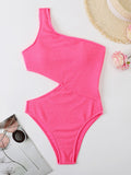 Women's Cutout One Shoulder One-Piece Bikini Swim suit