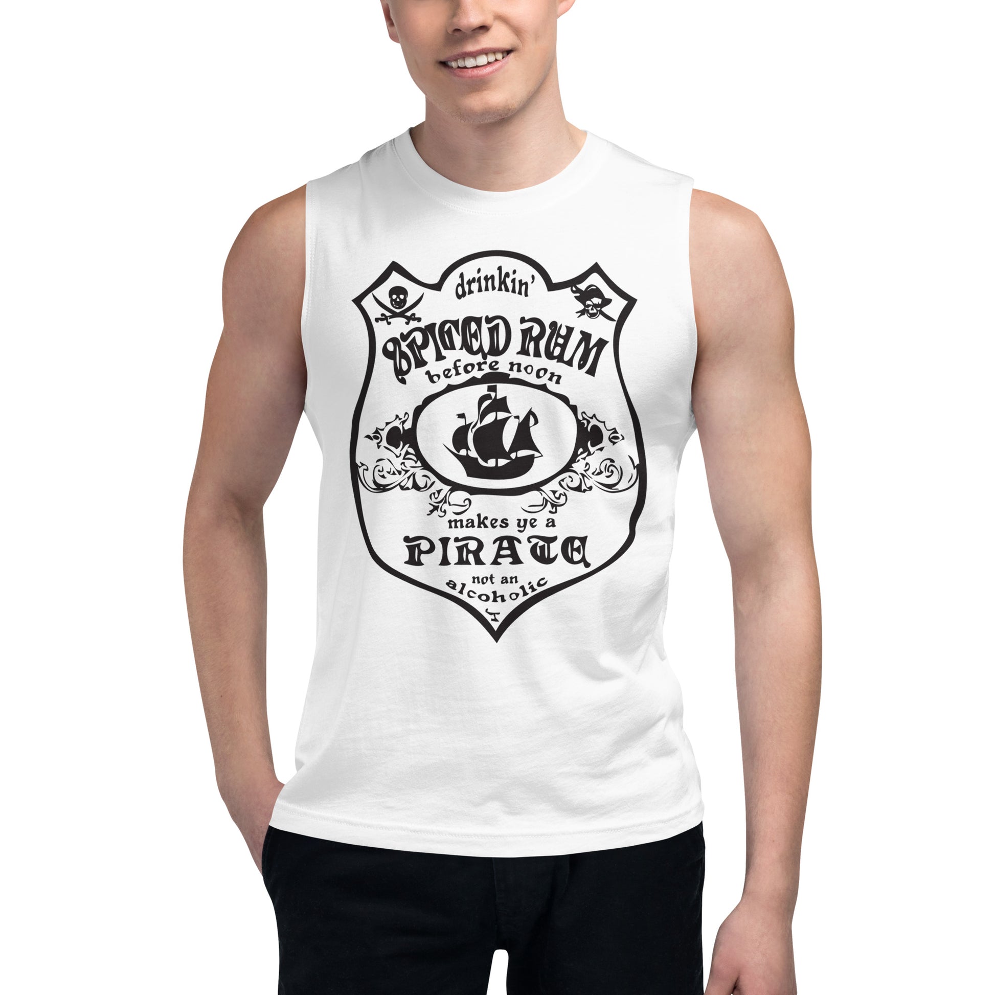 High Class ScumBag Pirate Muscle sleeveless shirt - World Class Depot Inc