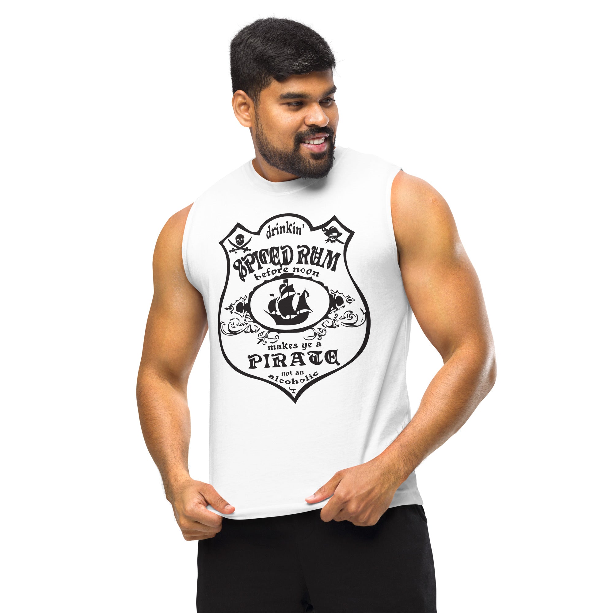 High Class ScumBag Pirate Muscle sleeveless shirt - World Class Depot Inc