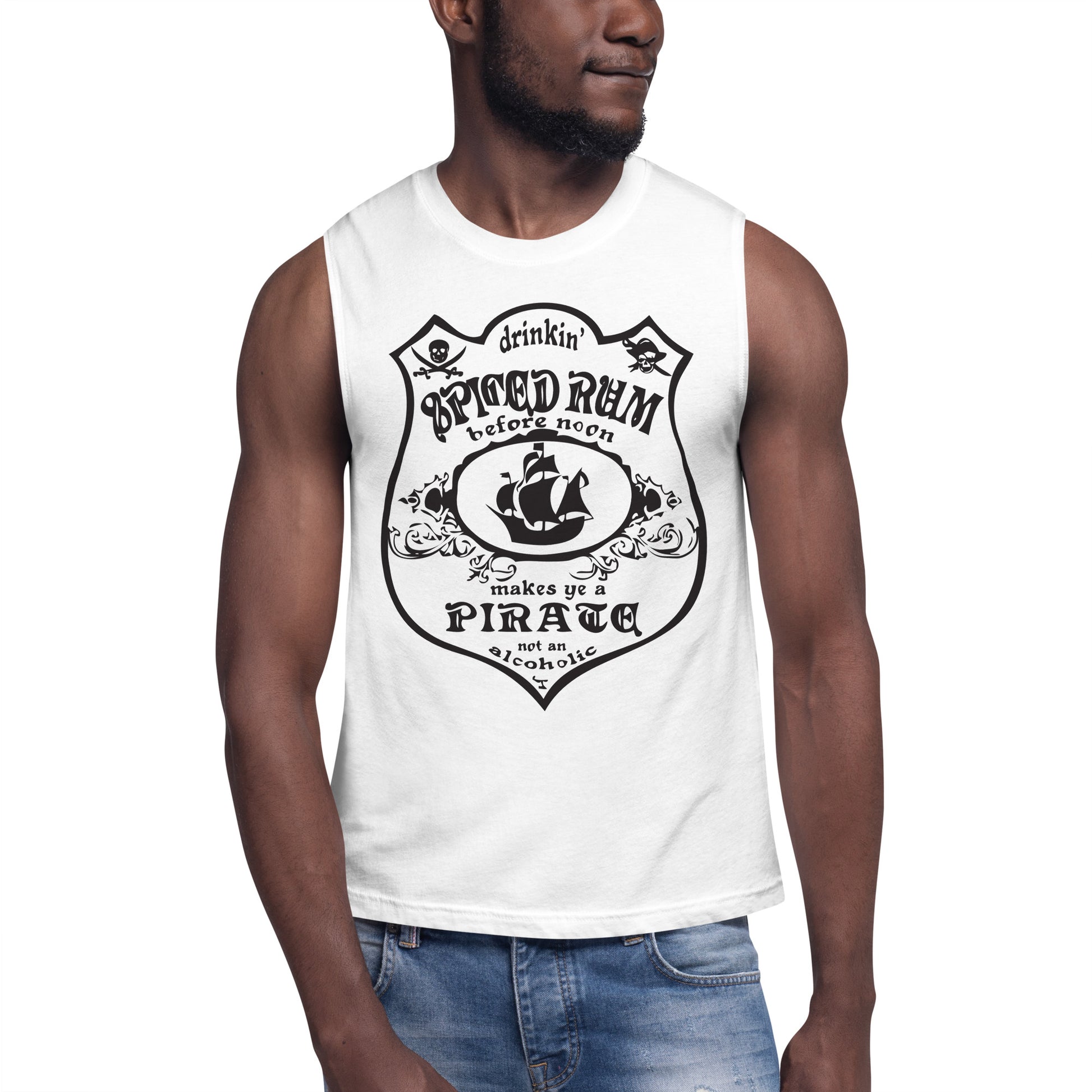 High Class ScumBag Pirate Muscle sleeveless shirt - World Class Depot Inc