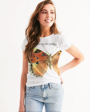 Francesca Pierre-Giroux Women's Butterfly T-Shirt Women's Tee - World Class Depot Inc