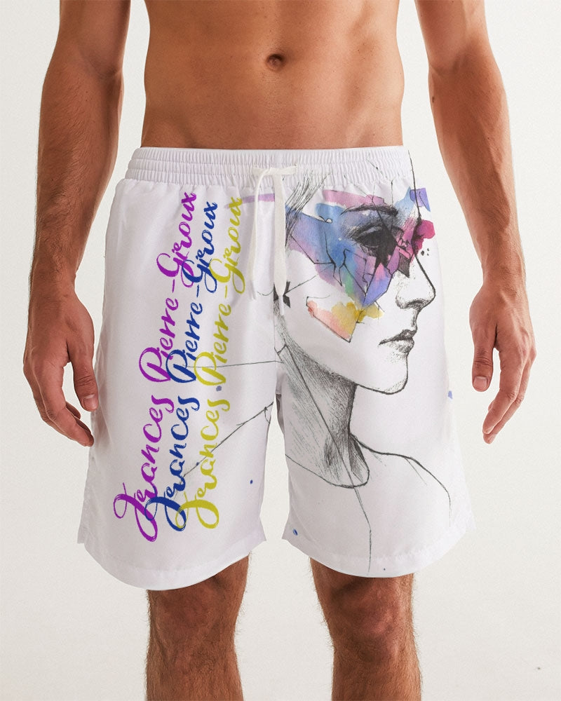 Frances Pierre-Giroux Abstract Lady Swim Trunks Men's Swim Trunk - World Class Depot Inc