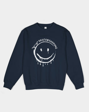 Smile Face Unisex Premium Crewneck Sweatshirt | Lane Seven - World Class Depot Inc