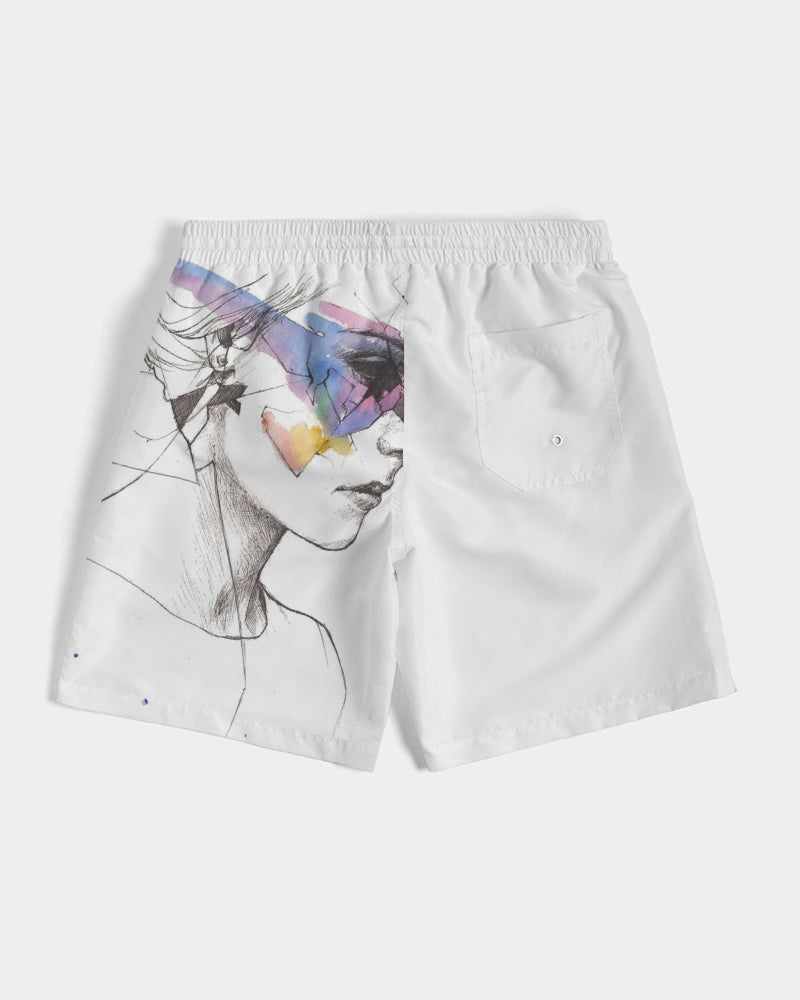 Frances Pierre-Giroux Abstract Lady Swim Trunks Men's Swim Trunk - World Class Depot Inc