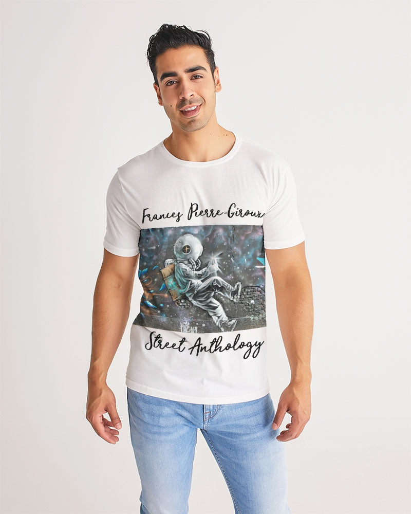 Frances Pierre-Giroux Street Anthology space walk graffiti  Men's Tee - World Class Depot Inc