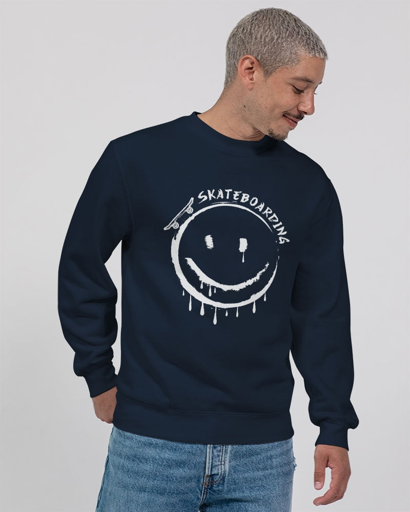 Smile Face Unisex Premium Crewneck Sweatshirt | Lane Seven - World Class Depot Inc