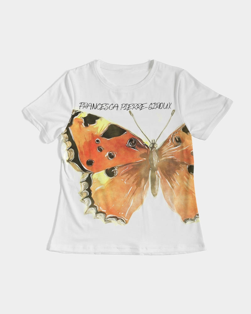 Francesca Pierre-Giroux Women's Butterfly T-Shirt Women's Tee - World Class Depot Inc