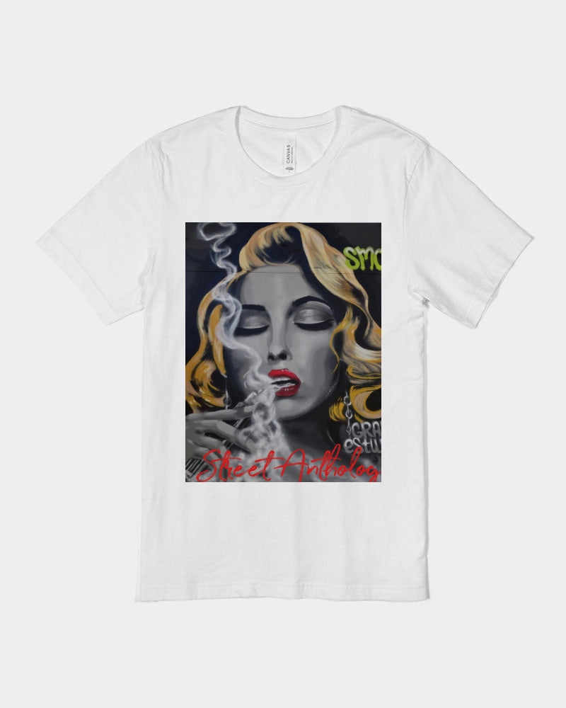 France Pierre-Giroux Street Anthology Smoking graffiti Unisex Jersey Tee | Bella + Canvas - World Class Depot Inc