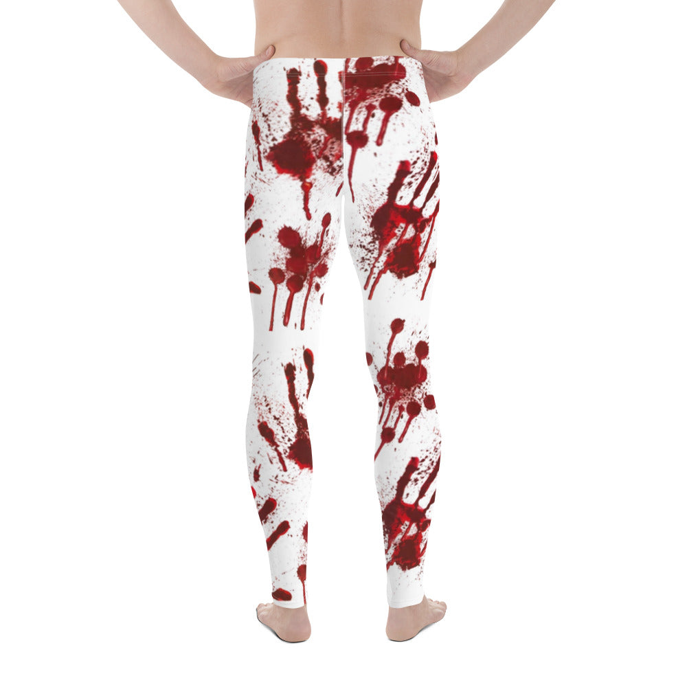 Frances Pierre-Giroux Blood prints design Men's compression pants Leggings - World Class Depot Inc