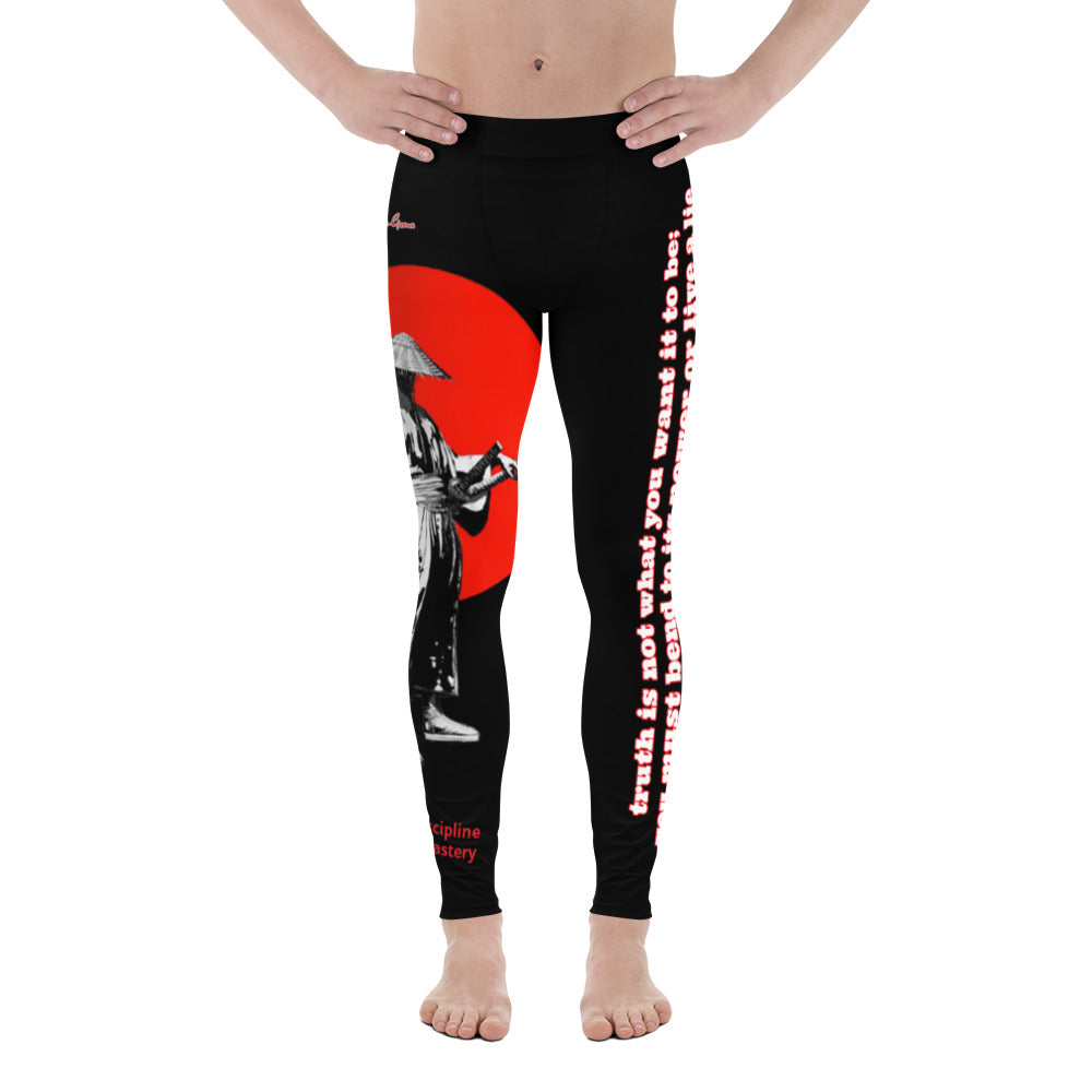 Frances Pierre-Giroux Samurai "Truth" Men's compression Leggings pants - World Class Depot Inc