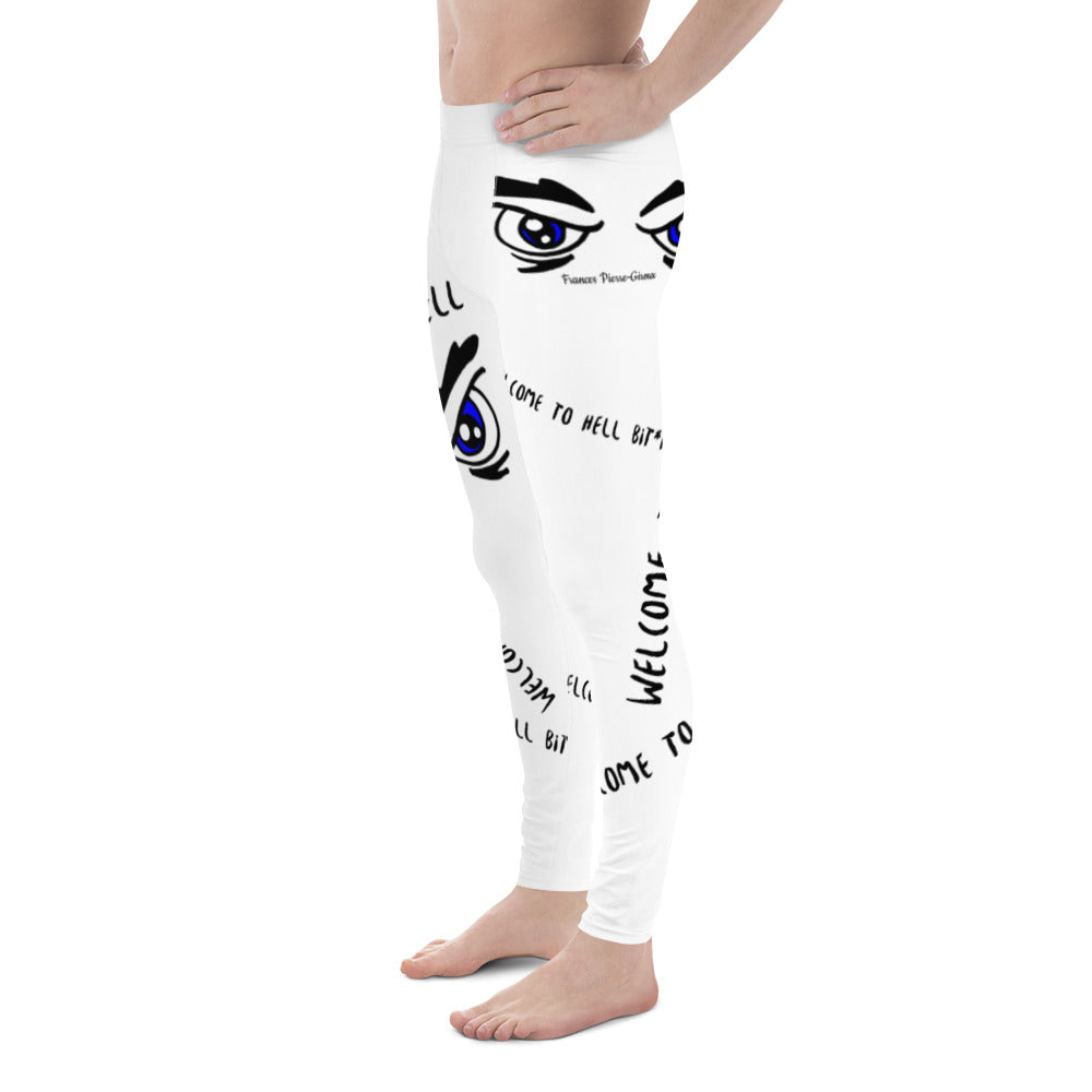 Frances Pierre-Giroux Welcome to Hell Men's compression Leggings - World Class Depot Inc