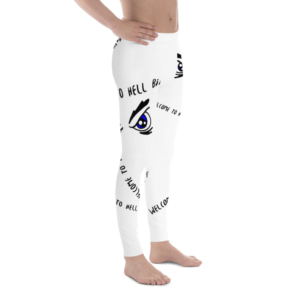 Frances Pierre-Giroux Welcome to Hell Men's compression Leggings - World Class Depot Inc