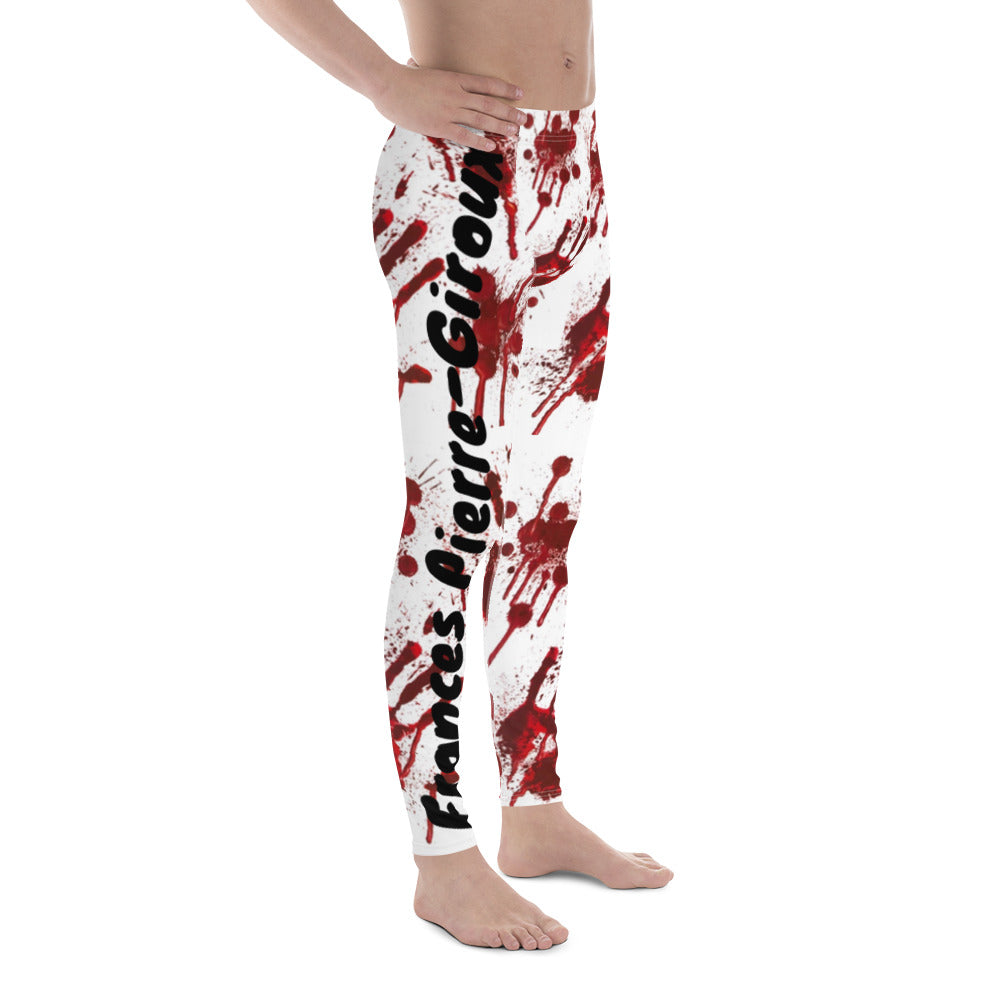 Frances Pierre-Giroux Blood prints design Men's compression pants Leggings - World Class Depot Inc