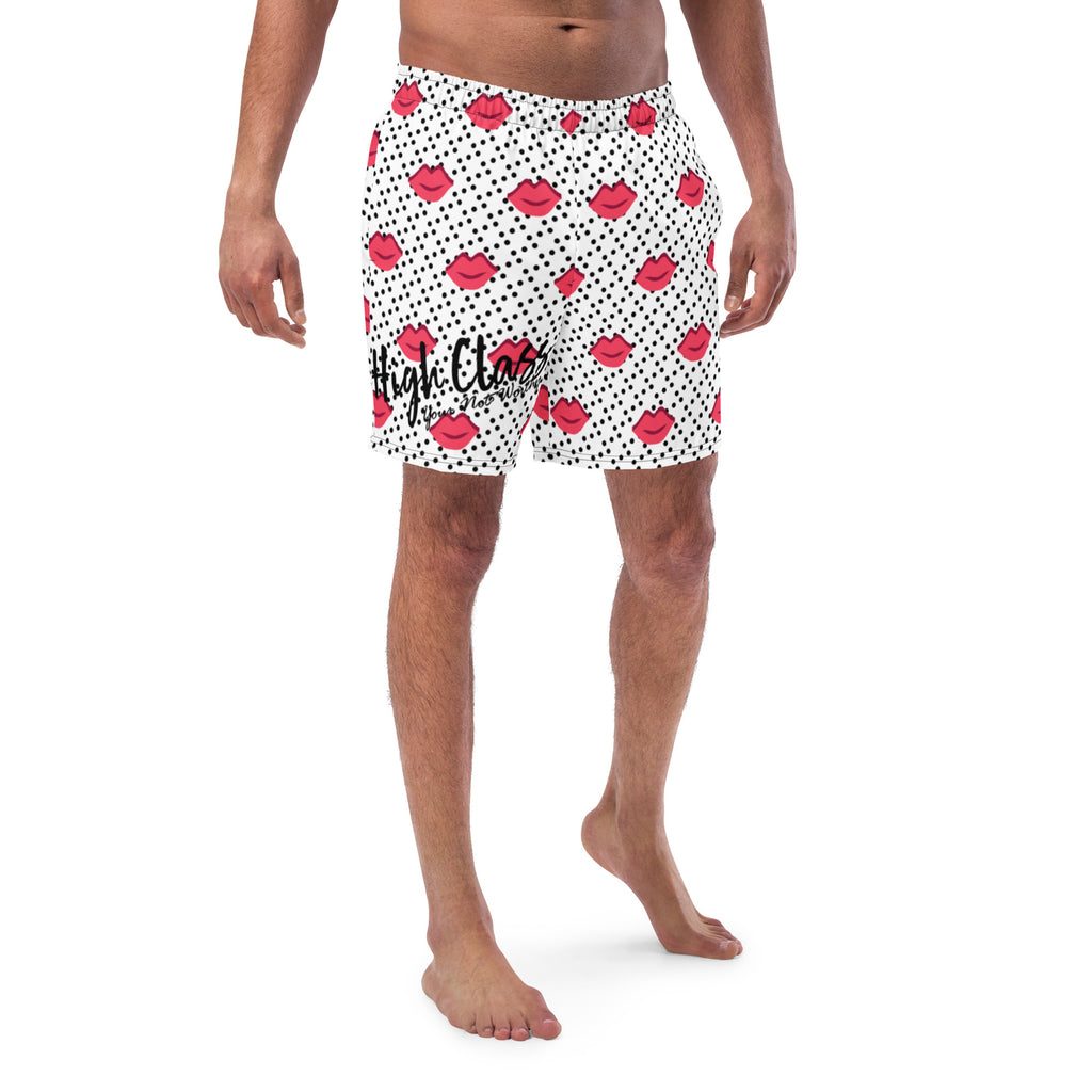 High Class ScumBag Kisses Swim Trunks - World Class Depot Inc