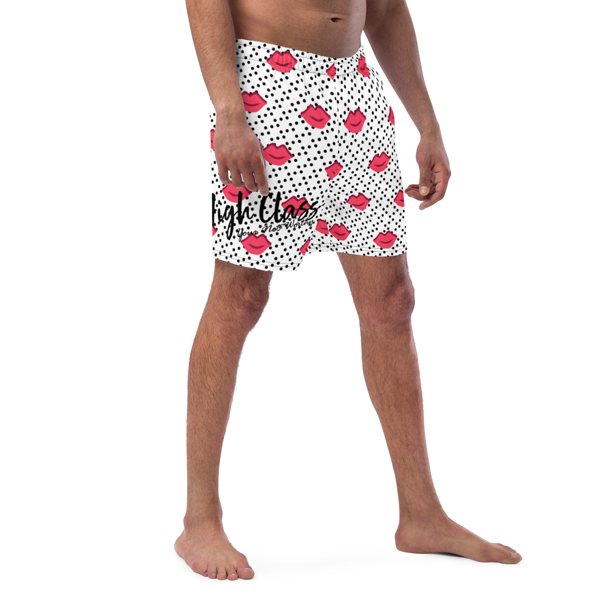 High Class ScumBag Kisses Swim Trunks - World Class Depot Inc