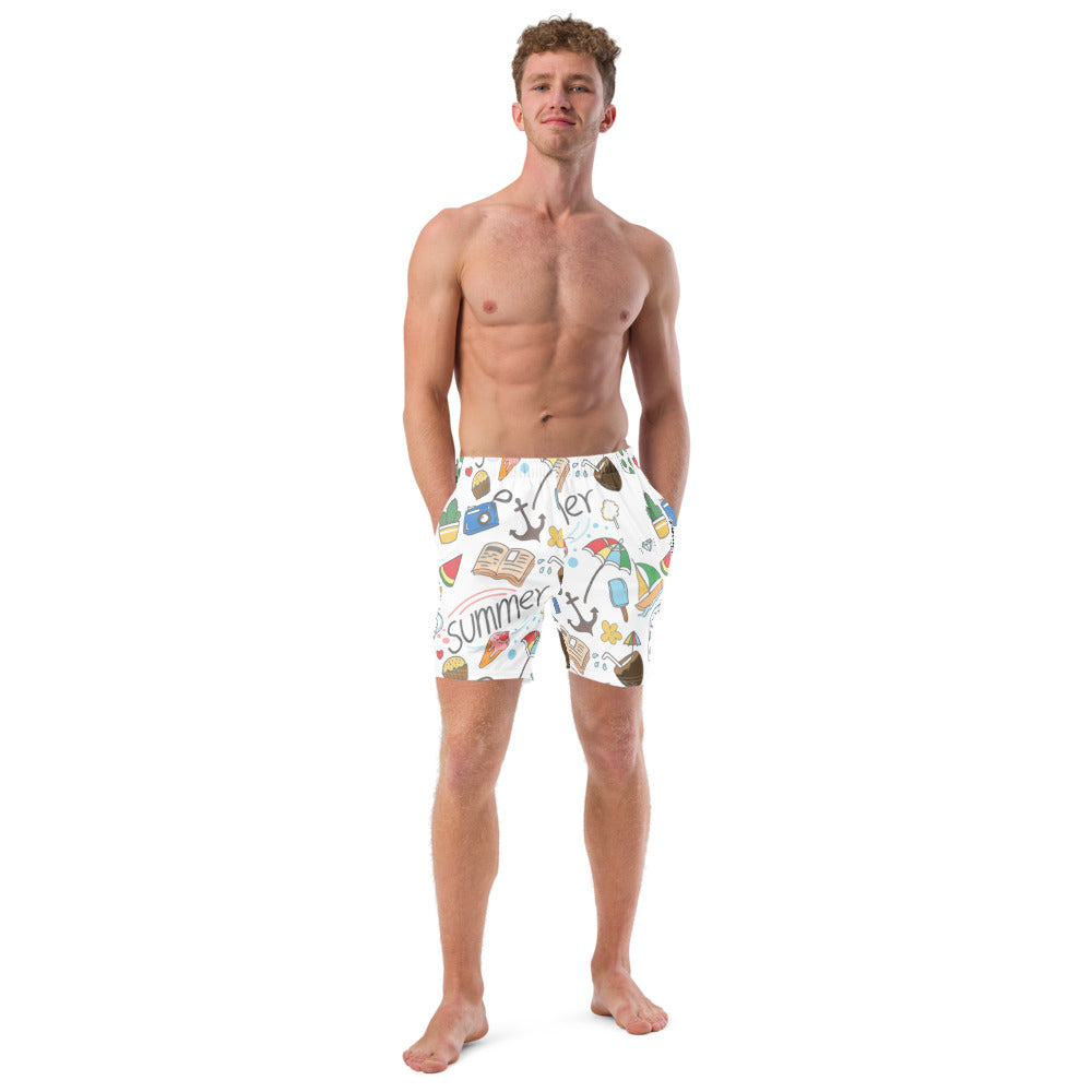 Frances Pierre-Giroux Men's Beach summer swim trunks - World Class Depot Inc