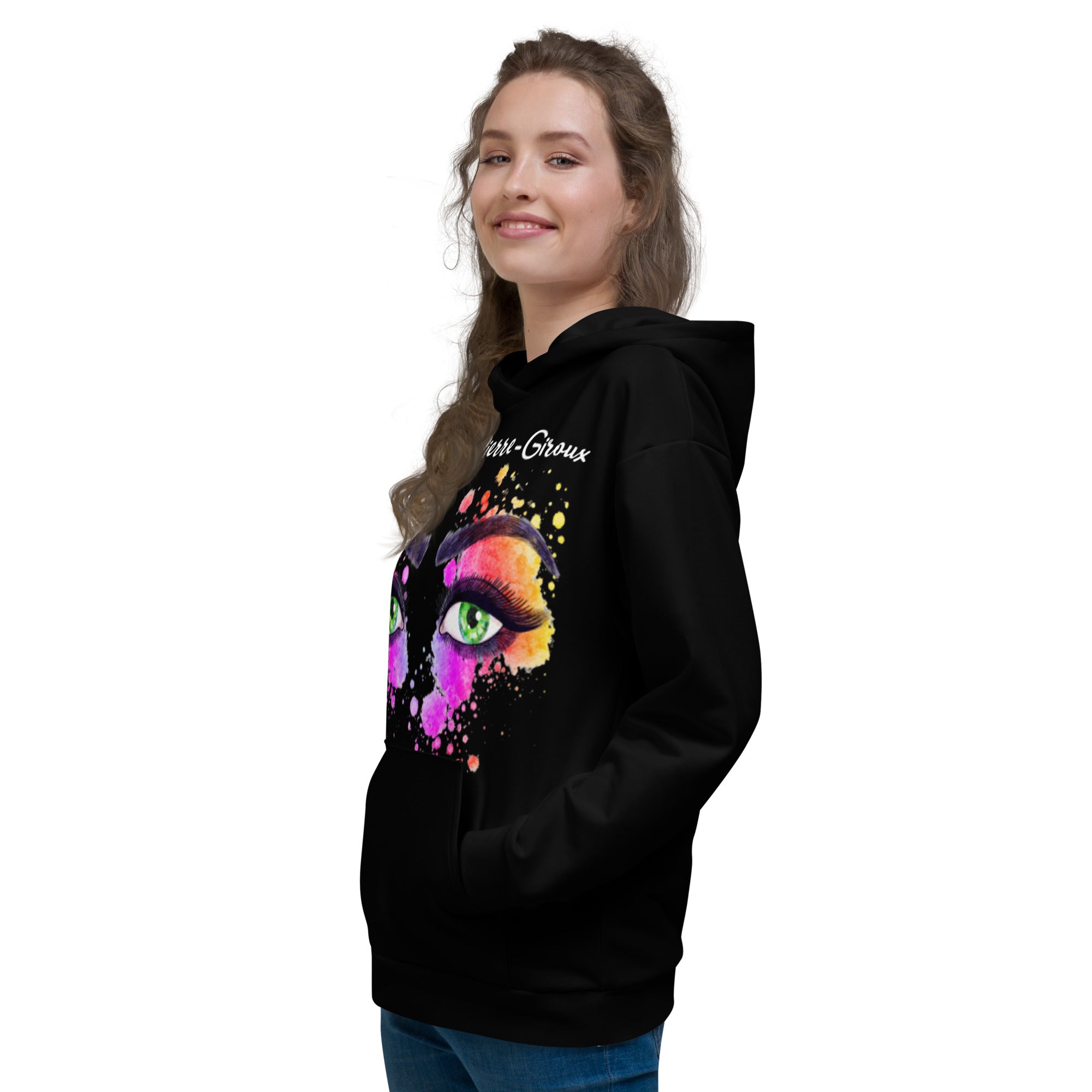 Francesca Pierre-Giroux all eyes Hoodie - World Class Depot Inc